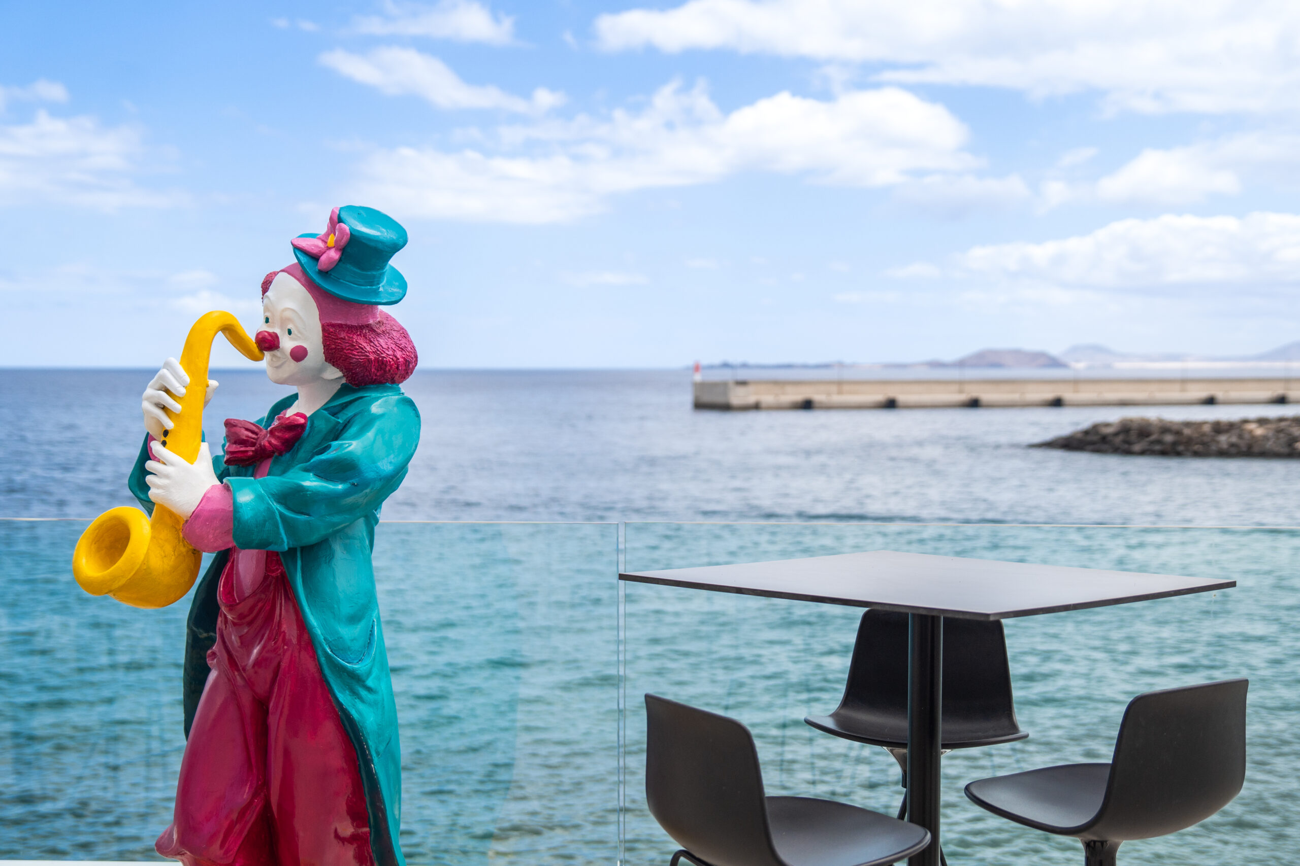 terraza de mamma rossa con vistas al mar